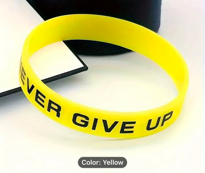 Never give up Wristband