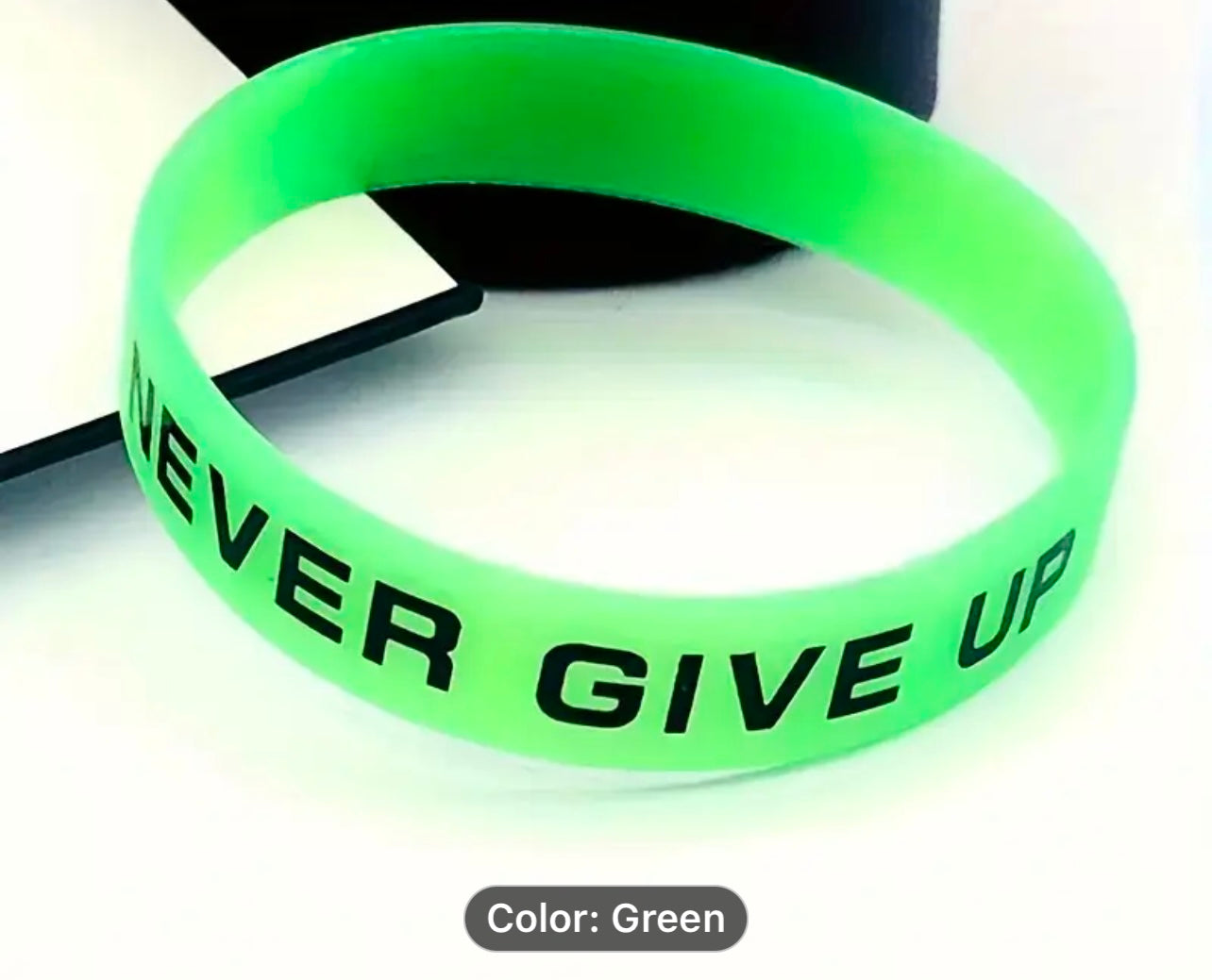 Never give up Wristband