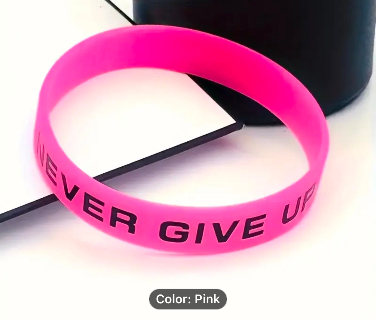 Never give up Wristband