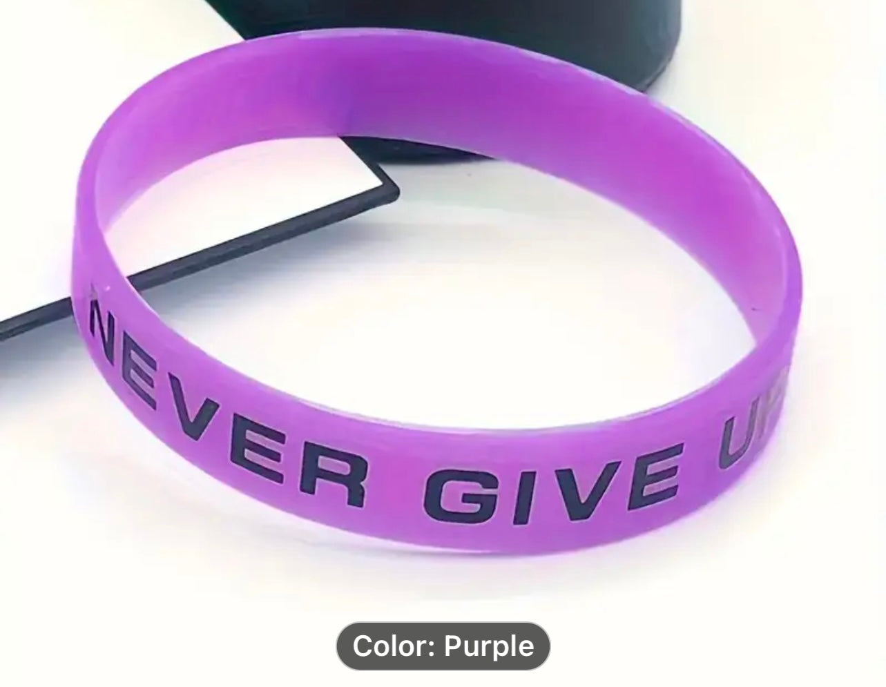 Never give up Wristband